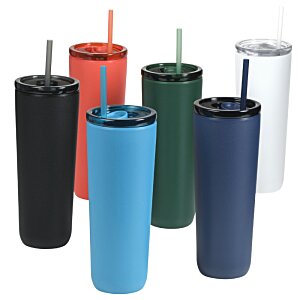 Additional Image 4 - a group of colorful cups with straws