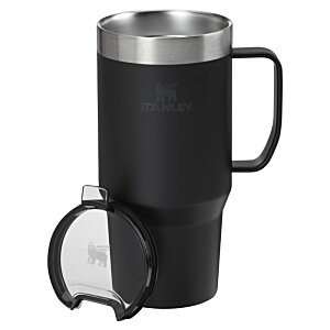 Additional Image 1 - a black and silver coffee mug