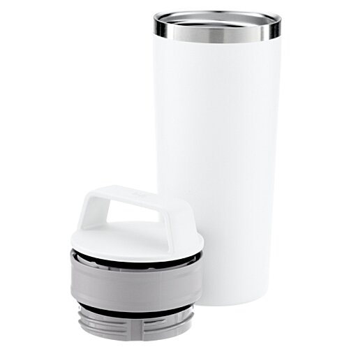 Additional Image 2 - a white and grey tumbler