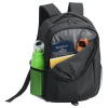 Additional Thumbnail Image 1 - a black backpack with a green bottle and books inside