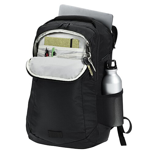 Additional Image 3 - a black backpack with a white pocket