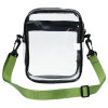 Additional Thumbnail Image 3 - a clear bag with a green strap