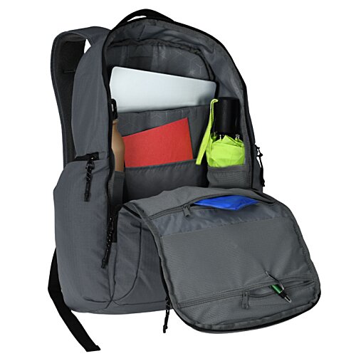 Additional Image 6 - a grey backpack with items in it