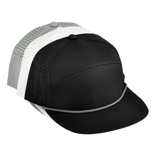 Additional Image 4 - a black and white baseball cap