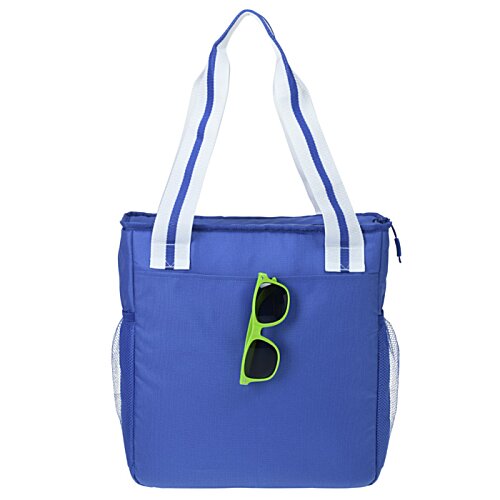 Additional Image 4 - a blue bag with sunglasses on it