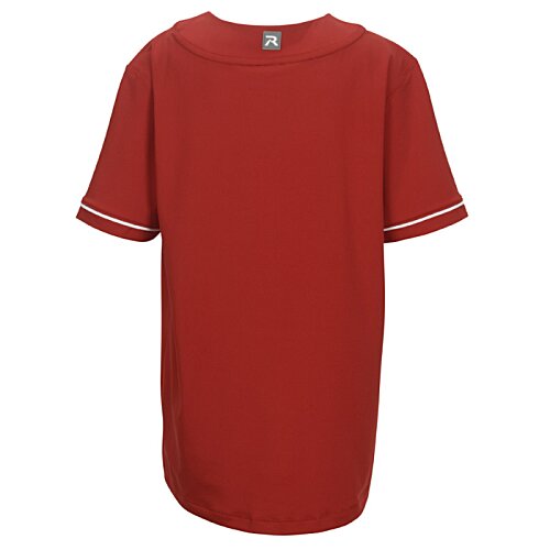 Additional Image 1 - a red shirt with white trim