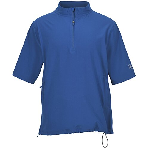 Additional Image 1 - a blue shirt with a zipper