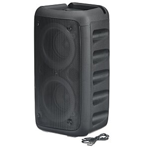 Additional Image 1 - a black speaker with a white background