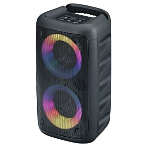 Additional Image 2 - a black speaker with multicolored circles