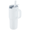 Additional Thumbnail Image 1 - a white plastic cup with a straw