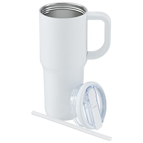 Additional Image 2 - a white mug with a straw