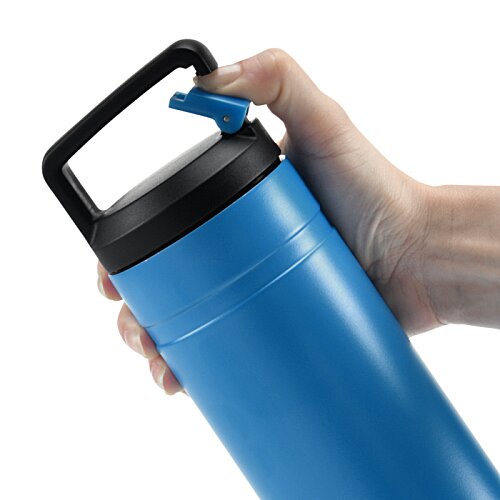 Additional Image 3 - a hand holding a blue water bottle