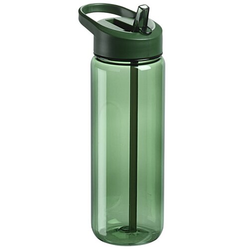 Additional Image 2 - a green water bottle with a straw