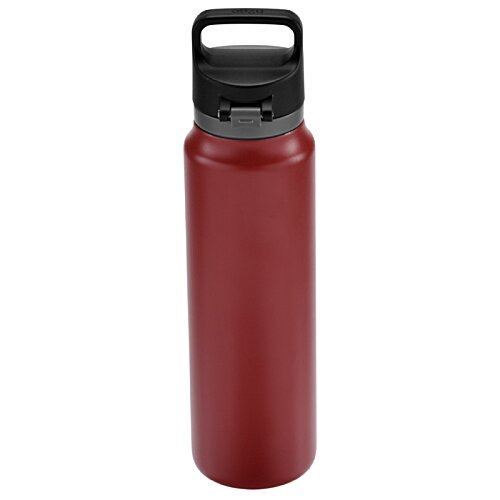 Additional Image 1 - a red water bottle with a black lid