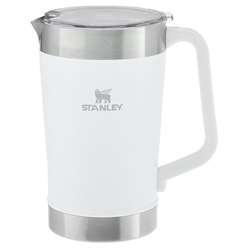 Additional Image 1 - a white and silver pitcher
