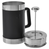 Additional Thumbnail Image 3 - a black and silver coffee mug