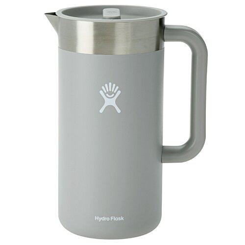 Additional Image 1 - a grey pitcher with a white ribbon