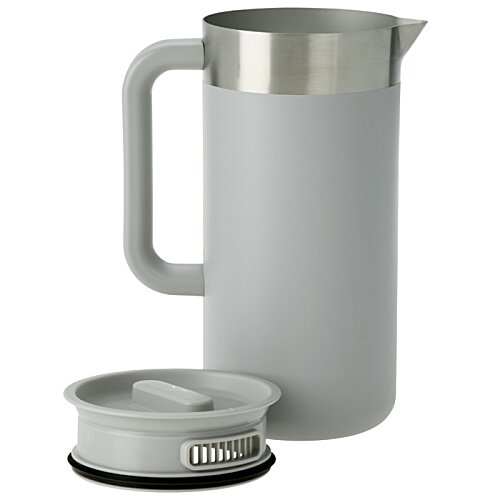 Additional Image 2 - a white and silver coffee pot