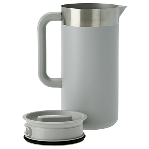 Additional Image 3 - a white and silver coffee pot