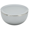 Additional Thumbnail Image 1 - a white bowl with silver rim
