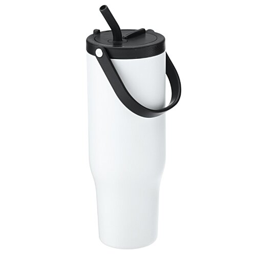 Additional Image 1 - a white and black tumbler
