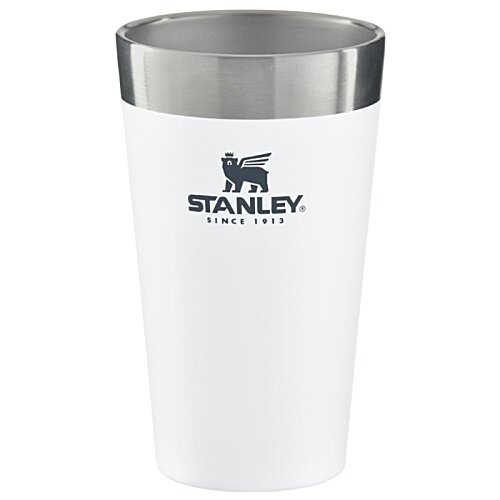 Additional Image 2 - a white cup with a silver rim