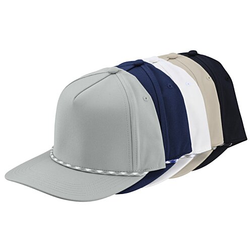 Additional Image 2 - a grey hat with stripes