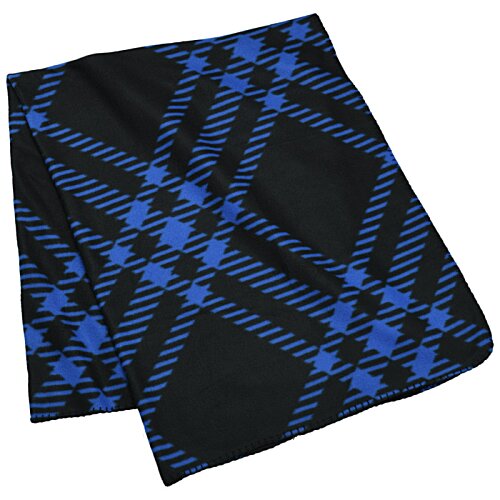 Additional Image 2 - a blue and black plaid pattern