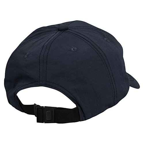 Additional Image 1 - a black hat with a black strap