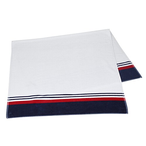 Additional Image 1 - a white and red towel