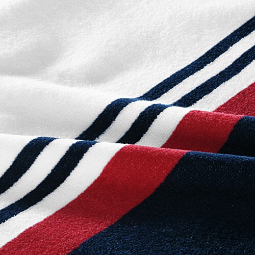 Additional Image 3 - a close up of a red white and blue striped fabric