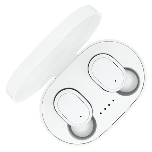 Additional Image 1 - a white earbuds in a case
