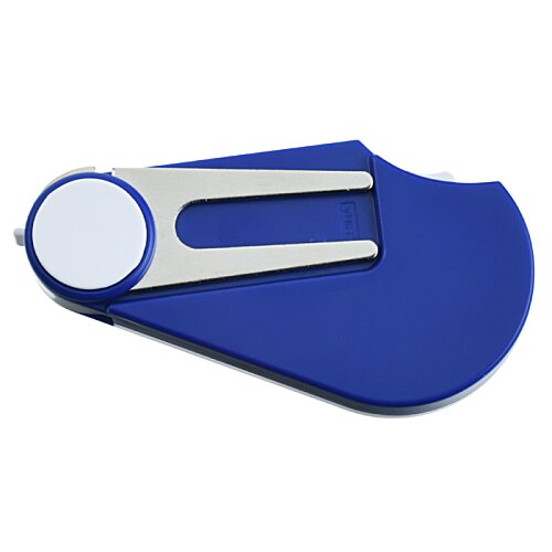 Additional Image 1 - a blue and silver golf ball marker