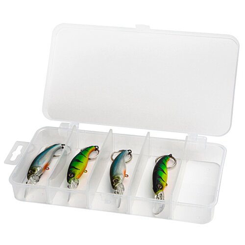 Additional Image 5 - a plastic container with several fishing lures