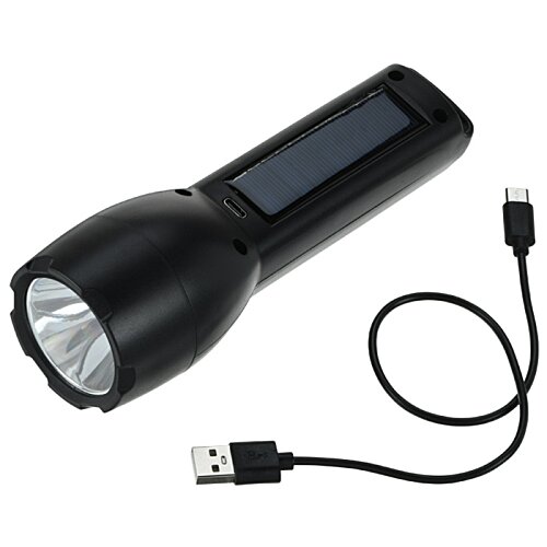 Additional Image 1 - a black flashlight with a cord