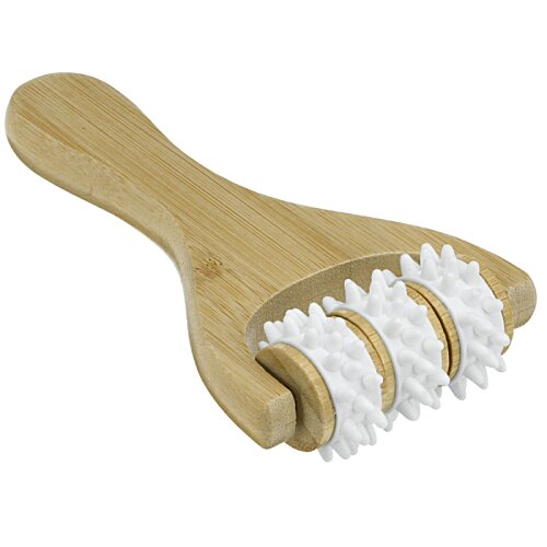 Additional Image 1 - a wooden brush with white bristles