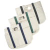 Additional Thumbnail Image 2 - a group of white and blue striped bags