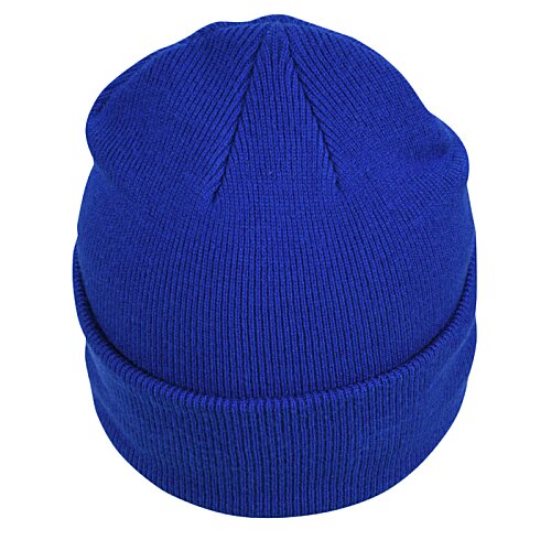 Additional Image 2 - a blue knit hat on a white background