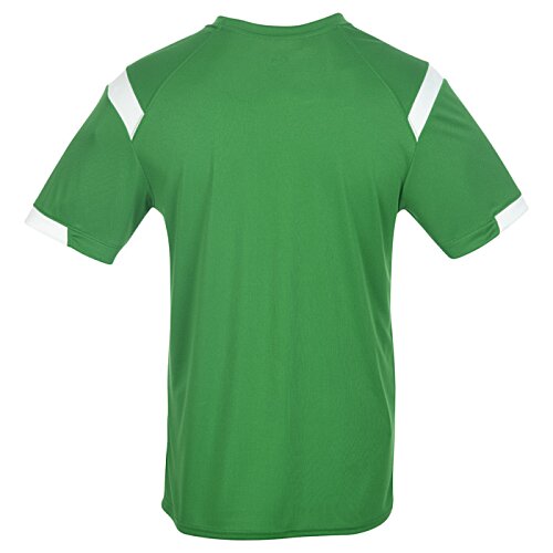 Additional Image 1 - a green shirt with white stripes
