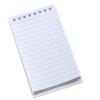 Additional Thumbnail Image 1 - a spiral notepad with lined paper
