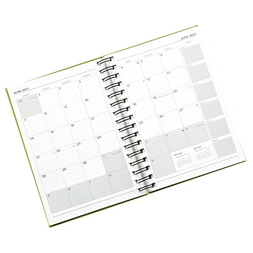 Additional Image 1 - a white calendar with a spiral bound