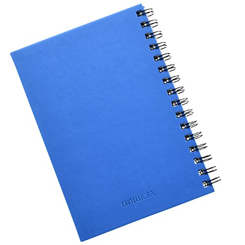 Additional Image 3 - a blue notebook with a spiral bound