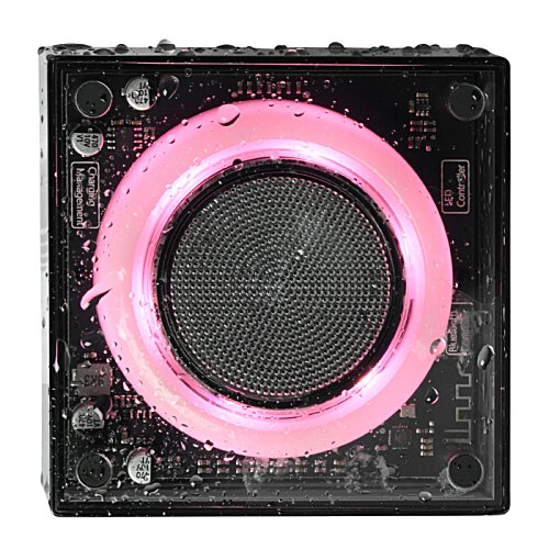 Additional Image 2 - a pink circle on a black square