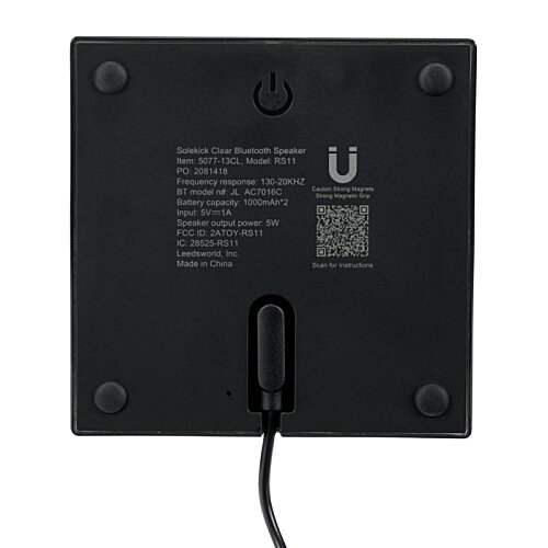 Additional Image 4 - a black square with a cord
