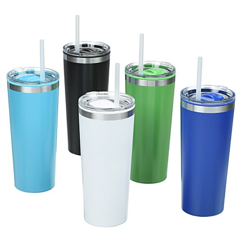Additional Image 4 - a group of colorful cups with straws
