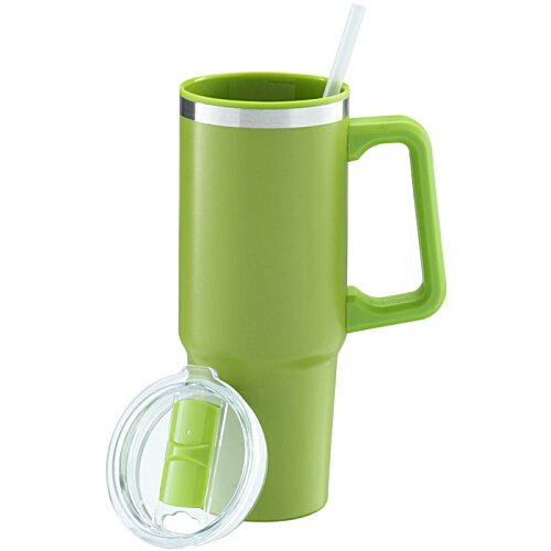 Additional Image 1 - a green mug with a straw