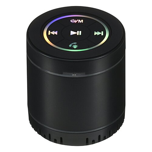 Additional Image 2 - a black cylinder with a rainbow colored circle