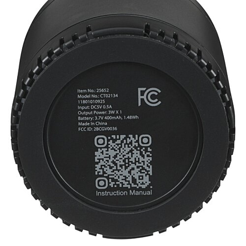 Additional Image 7 - a black round object with a white label