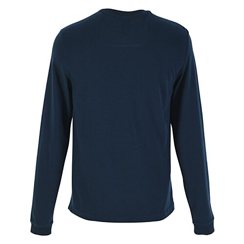 Additional Image 1 - a blue long sleeved shirt