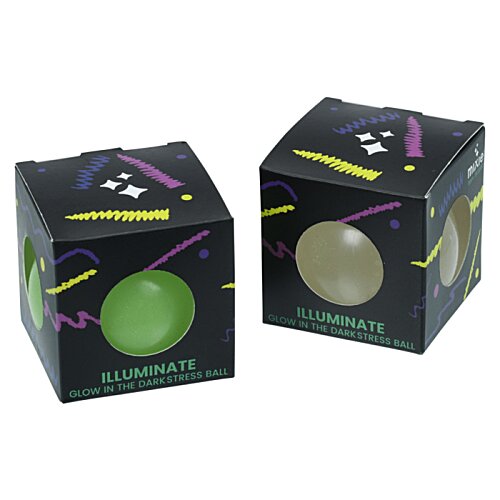 Additional Image 1 - a pair of black cubes with colorful designs